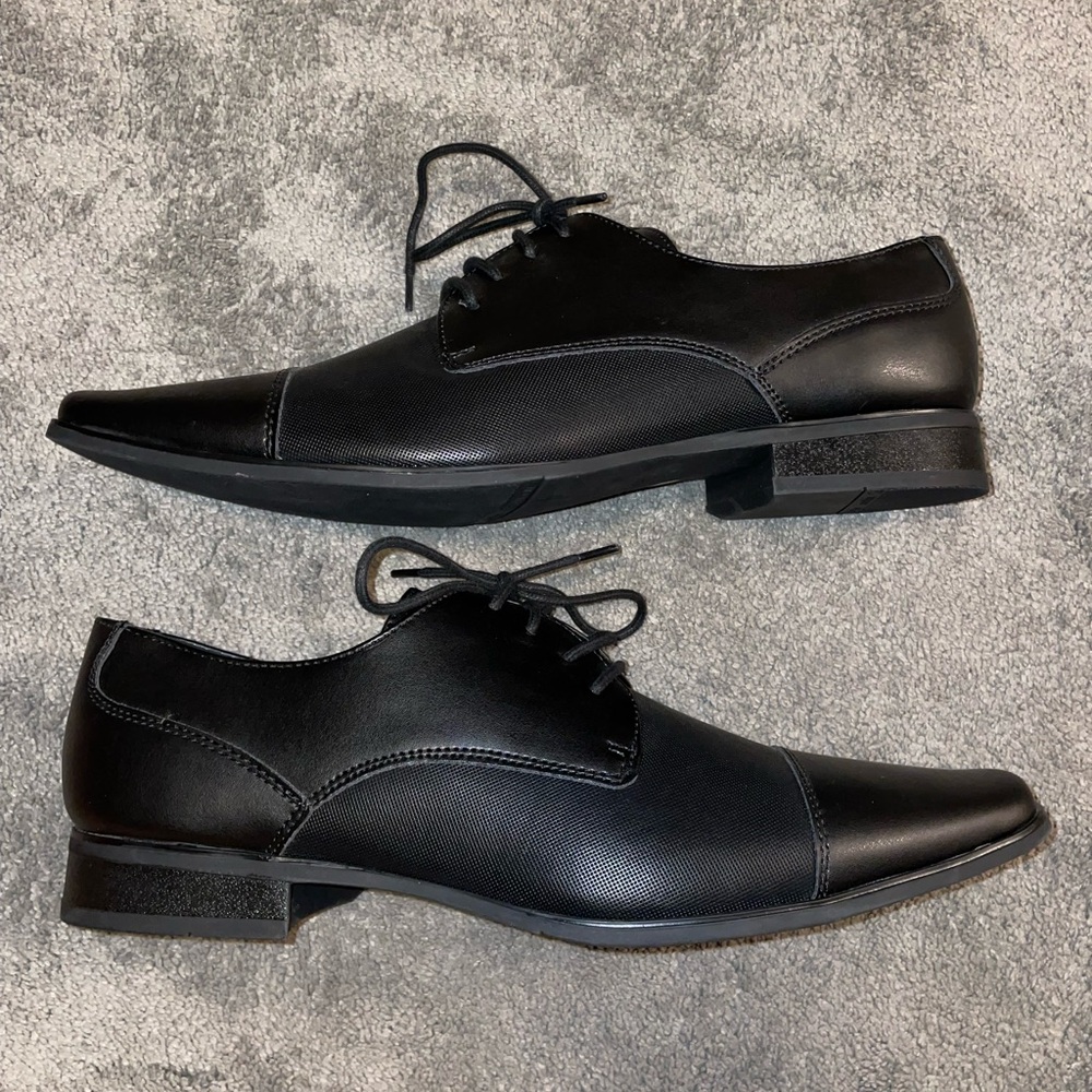NWOT Calvin Klein Black Business Professional Dress Shoes Size 12